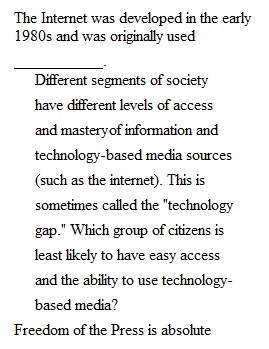 Quiz History_ Chapter 11 Politics & the Media Quiz